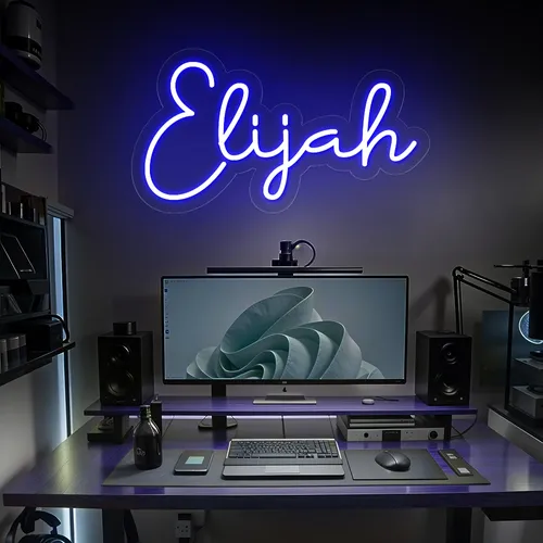 Elijah Neon Sign - Custom Shot Glass Now