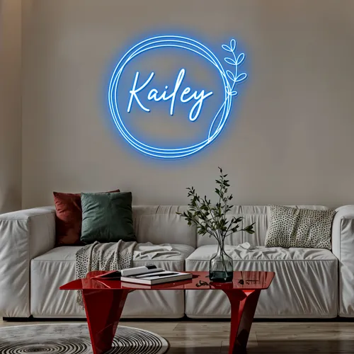 Boho Kailey Name Neon Sign - Custom Shot Glass Now