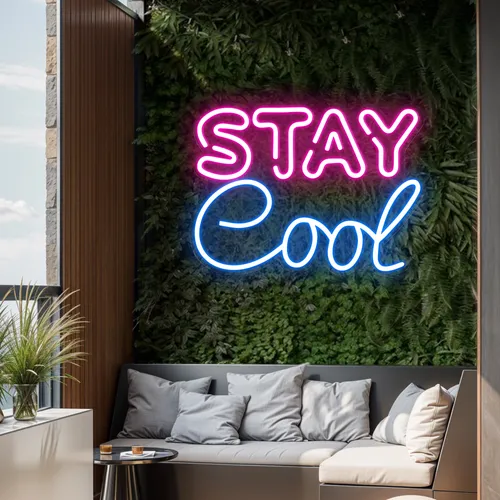Stay Cool Neon Sign - Custom Shot Glass Now
