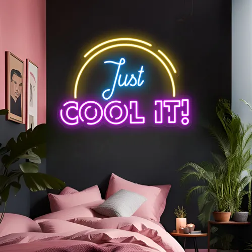 Just Cool It Neon Sign - Custom Shot Glass Now