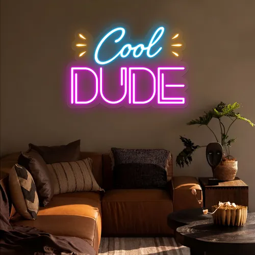 Cool Dude Neon Sign - Custom Shot Glass Now