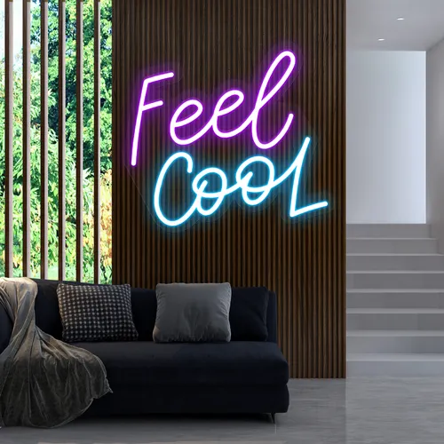 Feel Cool Neon Sign - Custom Shot Glass Now