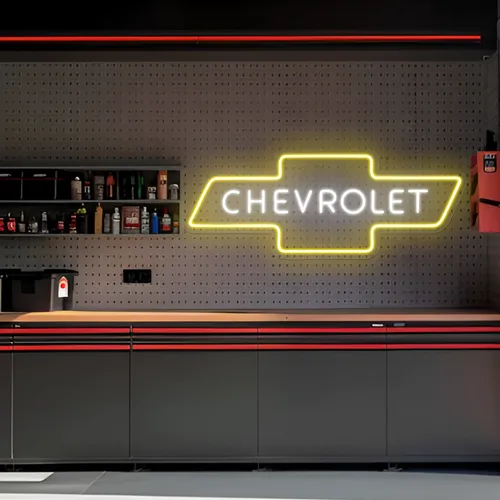 Chevy Neon Signs - Custom Shot Glass Now