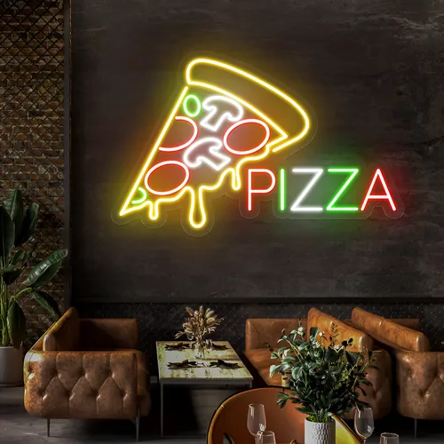 Pizza Neon Signs - Custom Shot Glass Now
