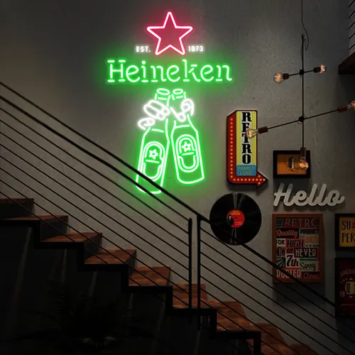 Heineken Neon Signs - Custom Shot Glass Now