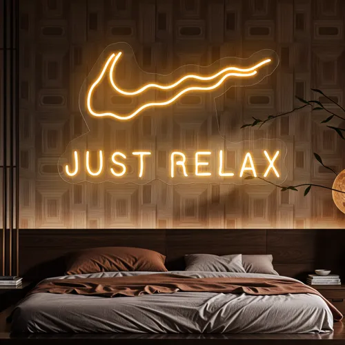 Nike Just Relax Neon Sign - Custom Shot Glass Now