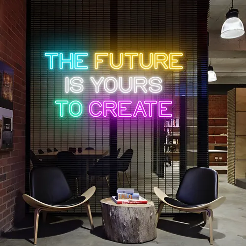 Limitless The Future is Yours to Create Neon Sign - Custom Shot Glass Now