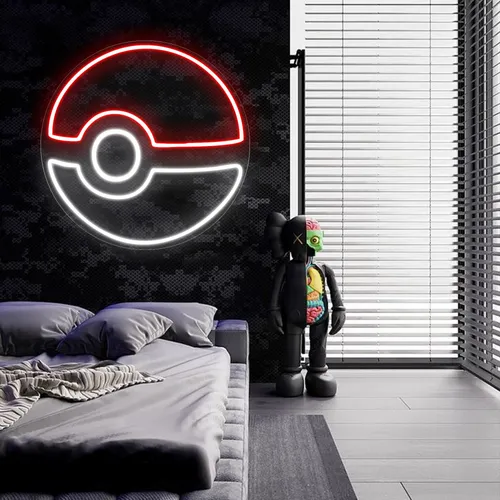 Pokéball Neon Sign - Custom Shot Glass Now