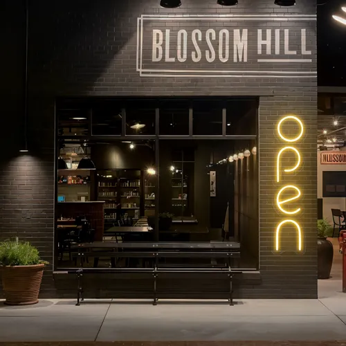 Open Vertical Neon Sign - Custom Shot Glass Now