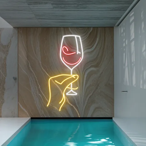 Sassy Glass Neon Sign - Custom Shot Glass Now