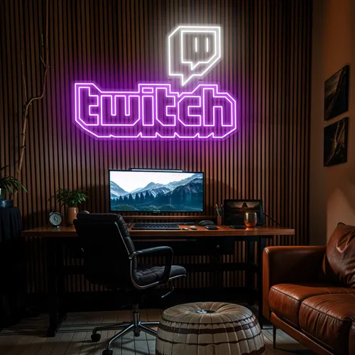 Twitch Gaming Room Neon Sign - Custom Shot Glass Now