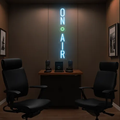 On Air Vertical Neon Sign - Custom Shot Glass Now