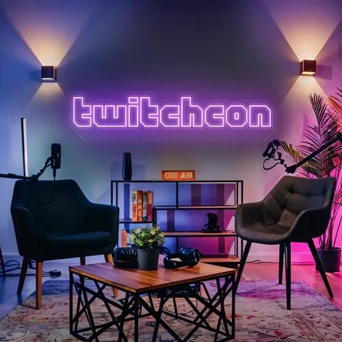 TwitchCon Gamer Lounge Neon Sign