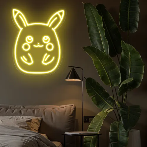 Cute Pikachu Neon Sign - Custom Shot Glass Now