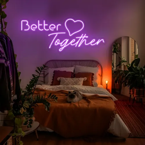 Better Together Neon Signs - Custom Shot Glass Now