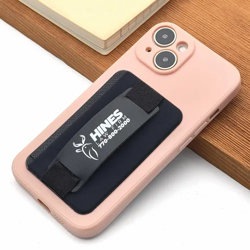 Leather Phone Wallet with Hand Grip - Custom Shot Glass Now