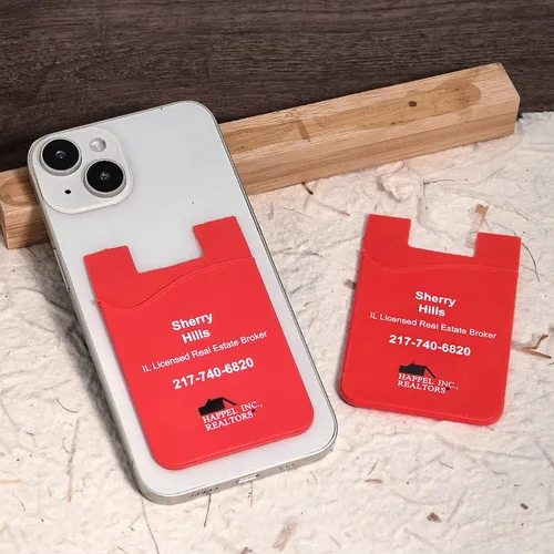 Silicone Phone Wallet Card Holder - Custom Shot Glass Now