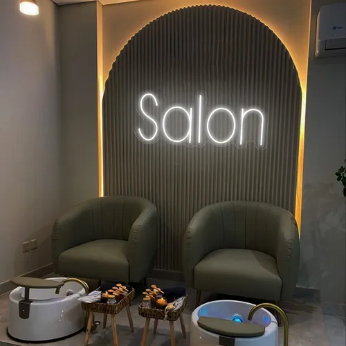 Salon Neon Sign - Custom Shot Glass Now
