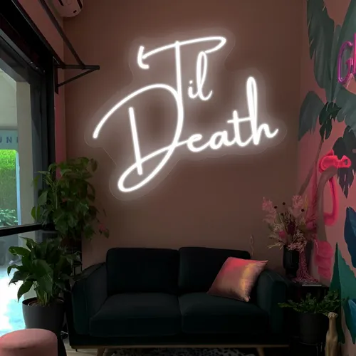 Til Death Neon Signs - Custom Shot Glass Now