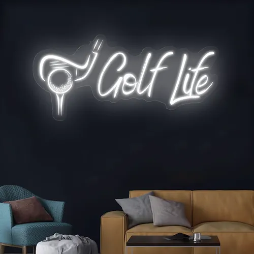 Golf Life Neon Sign - Custom Shot Glass Now