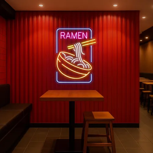Custom Ramen Neon Signs - Custom Shot Glass Now