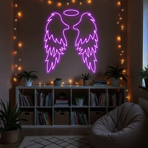 Custom Angel Wings Neon Signs - Custom Shot Glass Now