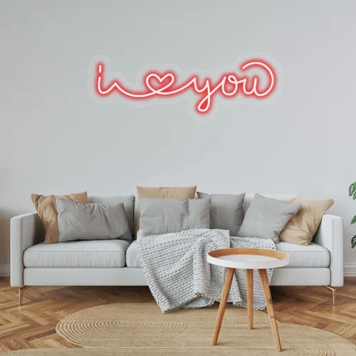 Custom I Love You Neon Sign - Custom Shot Glass Now