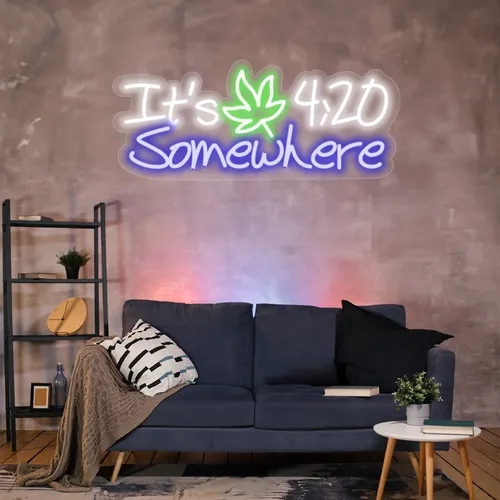 Custom 420 Neon Sign - Custom Shot Glass Now