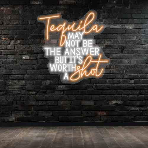 Custom Tequila Neon Signs - Custom Shot Glass Now