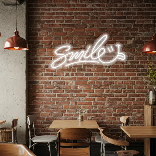 Custom Smile Neon Signs - Custom Shot Glass Now