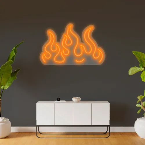 Custom Fire Neon Signs - Custom Shot Glass Now