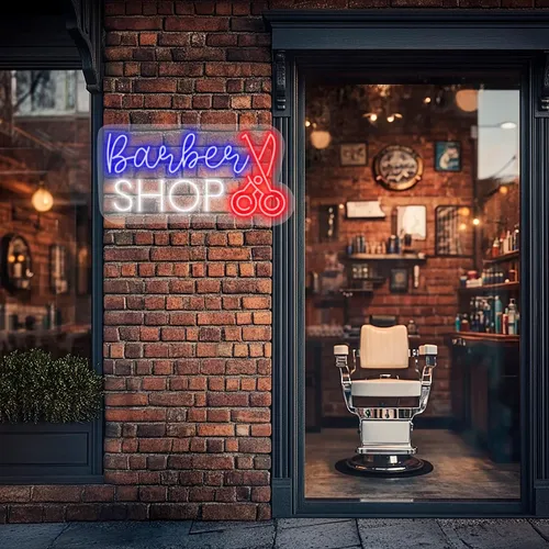 Custom Barber Shop Neon Signs - Custom Shot Glass Now