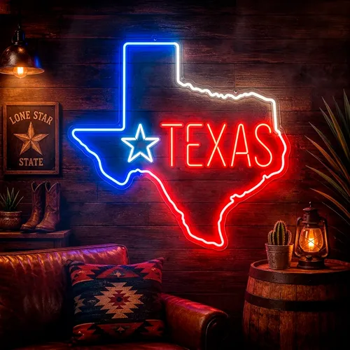 Custom Texas Neon Signs - Custom Shot Glass Now