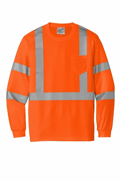 CornerStone ANSI 107 Class 3 Mesh Long Sleeve Tee. CS203 - Custom Shot Glass Now