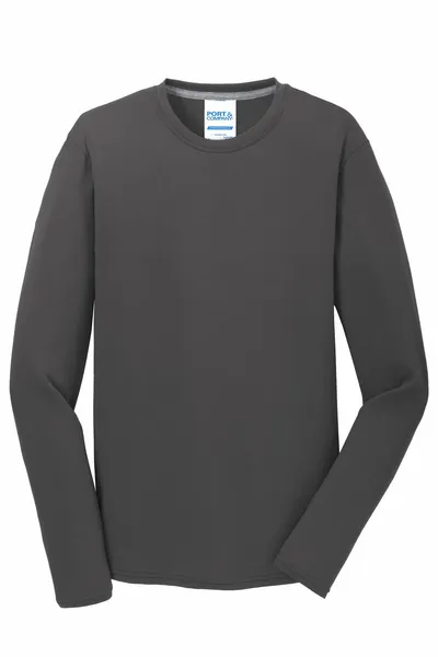 Port & Company Long Sleeve Performance Blend Tee. PC381LS - Custom Shot Glass Now