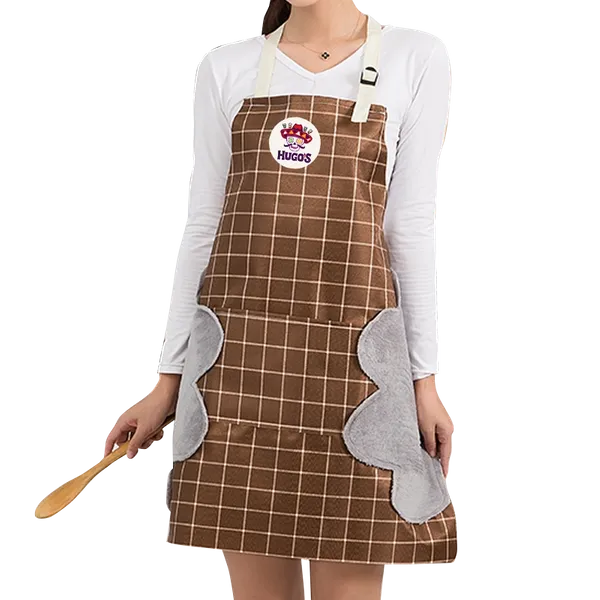 Striped Plaid Hand Wiping Apron - Custom Shot Glass Now