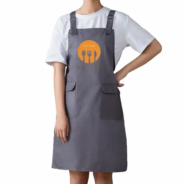 Double Shoulder Strap Pocket Apron - Custom Shot Glass Now