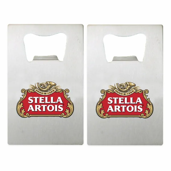 Silver Card Bottle Opener - Custom Shot Glass Now