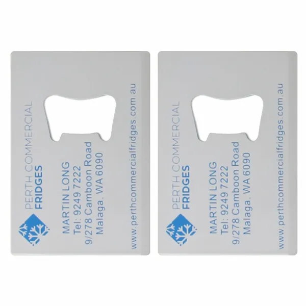 Color Filled Card Bottle Opener - Custom Shot Glass Now