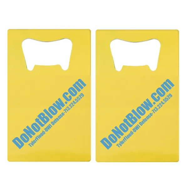 Printed Simple Card Bottle Opener - Custom Shot Glass Now