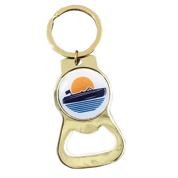 Gold Alloy Bottle Opener - Custom Shot Glass Now
