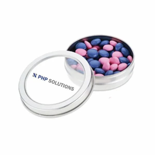 Small Top View Tin - Chocolate Buttons - Custom Shot Glass Now
