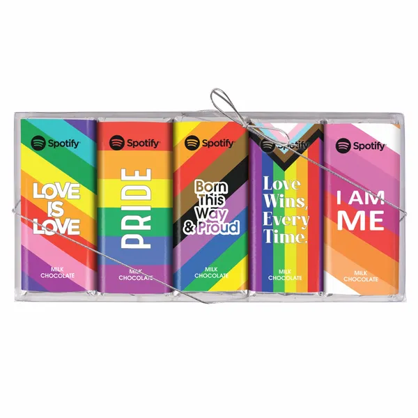 Pride 5 Pack Chocolate Bar Set - Custom Shot Glass Now