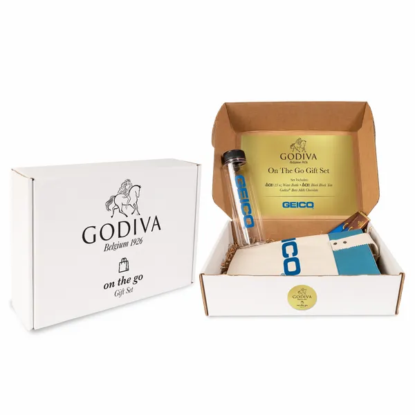 Godiva On The Go Gift Set - Custom Shot Glass Now