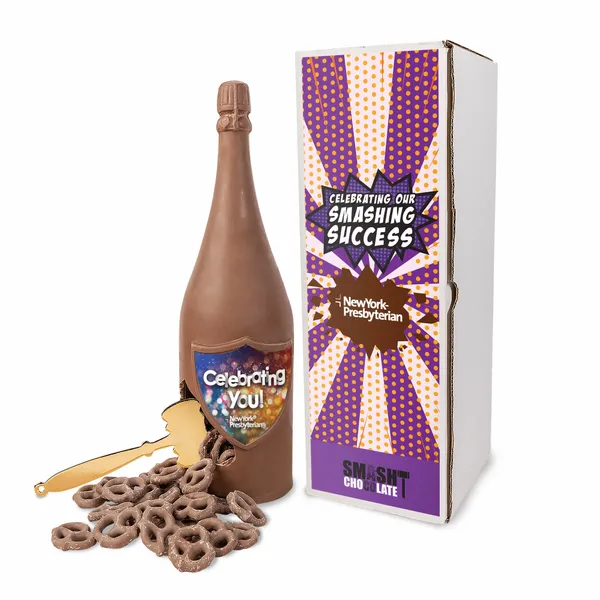 Mega Smash Chocolate with Mini Milk Pretzels - Custom Shot Glass Now