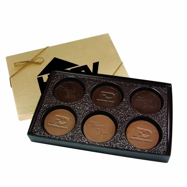 Cookie Gift Box with 6 Round Cookies - Custom Shot Glass Now