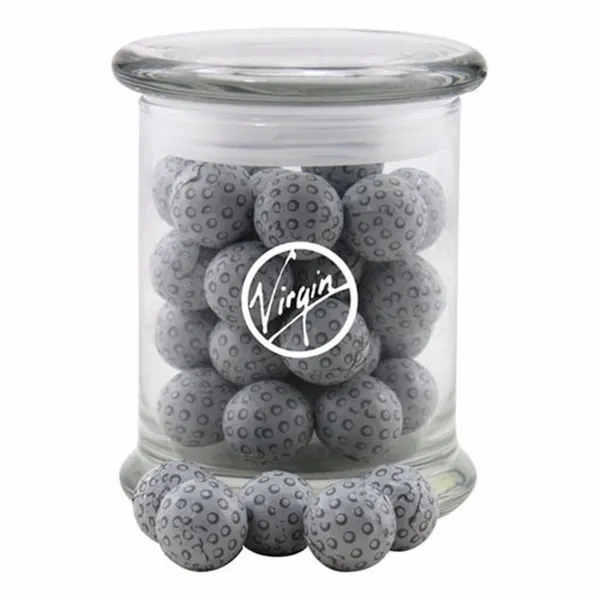 Jar with Chocolate Golf Balls - SG700 - Custom Shot Glass Now