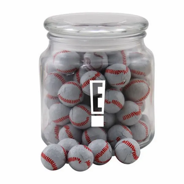Jar with Chocolate Baseballs - SG400 - Custom Shot Glass Now