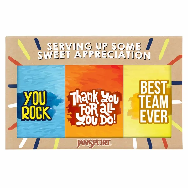 3 Pack - 3oz Chocolate Bar Gift Set - Custom Shot Glass Now