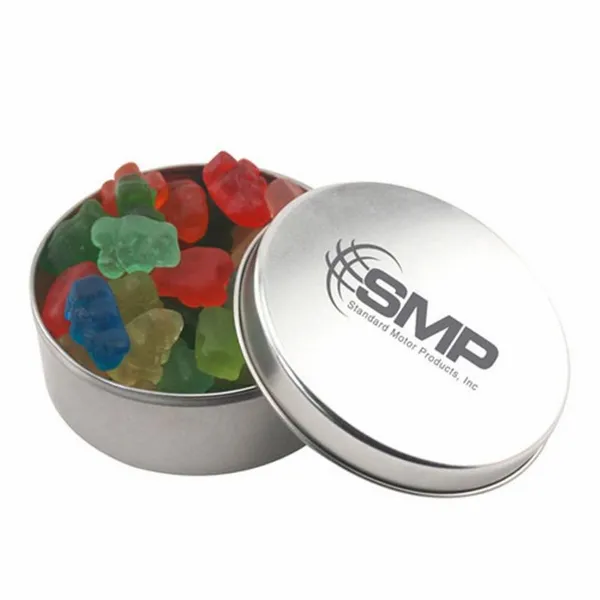 Round Tin with Gummy Bears - SBF3000 - Custom Shot Glass Now
